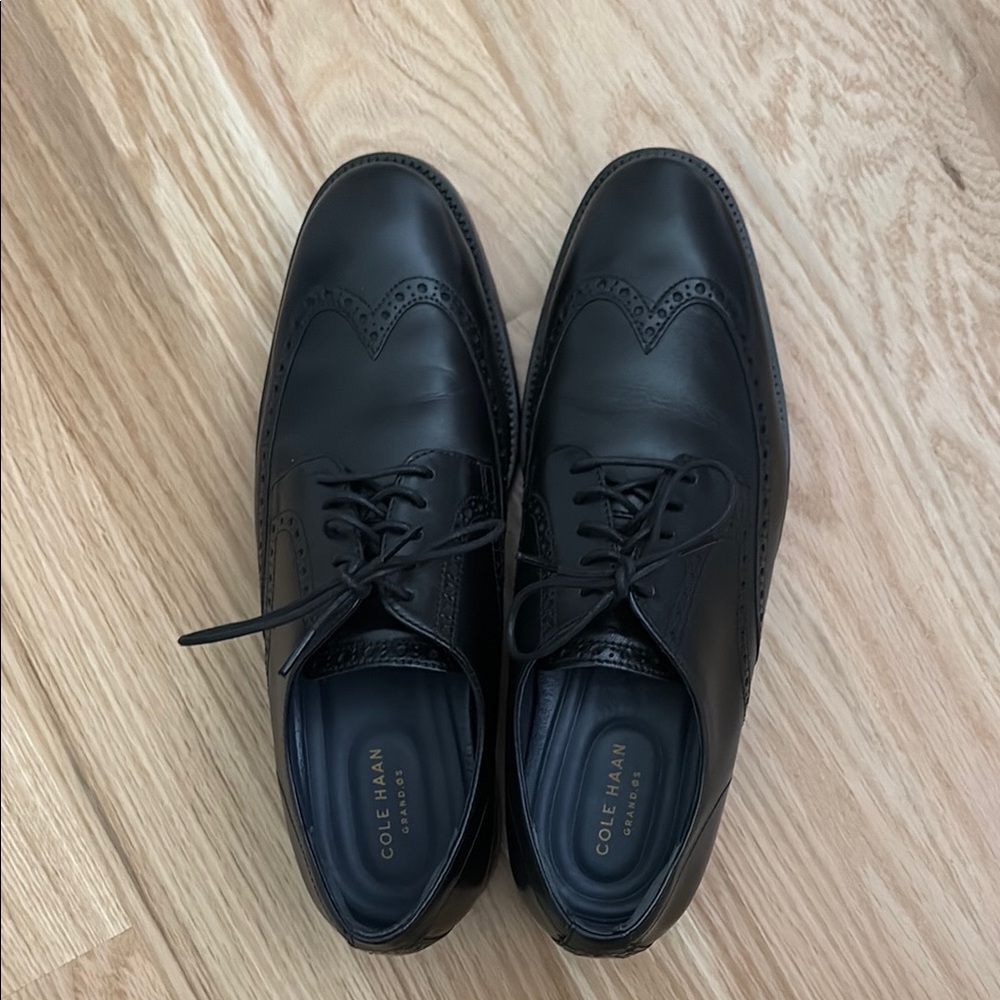 Cole Haan Men's Black Leather Dress Shoes